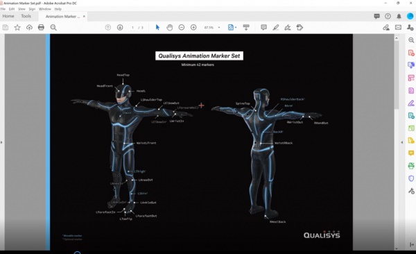 Qualisys QTM 2020功能14—使用Roll Bone标记进行精确的手臂段旋转