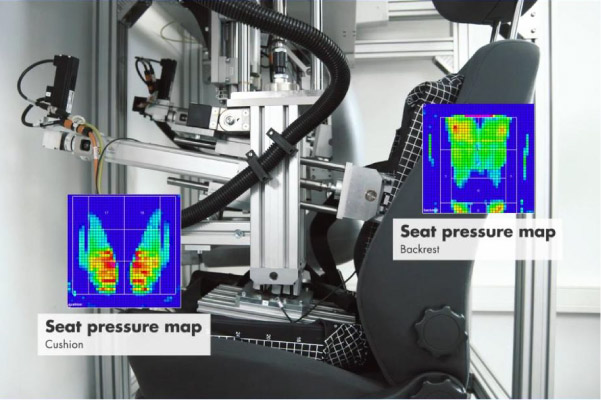 提供准确重复性数据的座椅测试台——基于XSENSOR座椅压力分布测试系统