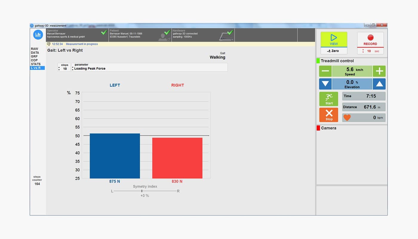 三维测力跑台(含压力分布)H/P/COSMOS Gaitway 3D - 图片 6