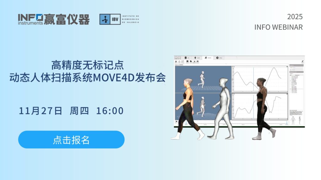 在线研讨会 | 业界前沿！高精度无标记点动态人体扫描系统MOVE4D发布会